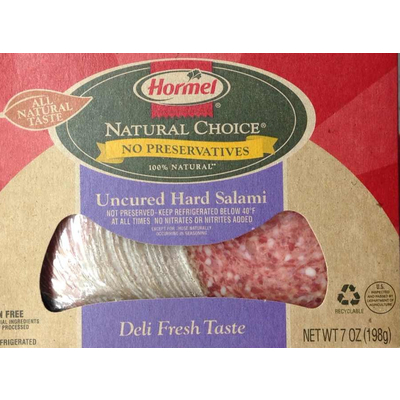 Slow cured spiced salame made with black pepper, garlic, nutmeg and fennel seeds, partnered with smooth gouda and toasted rounds. salami brands
