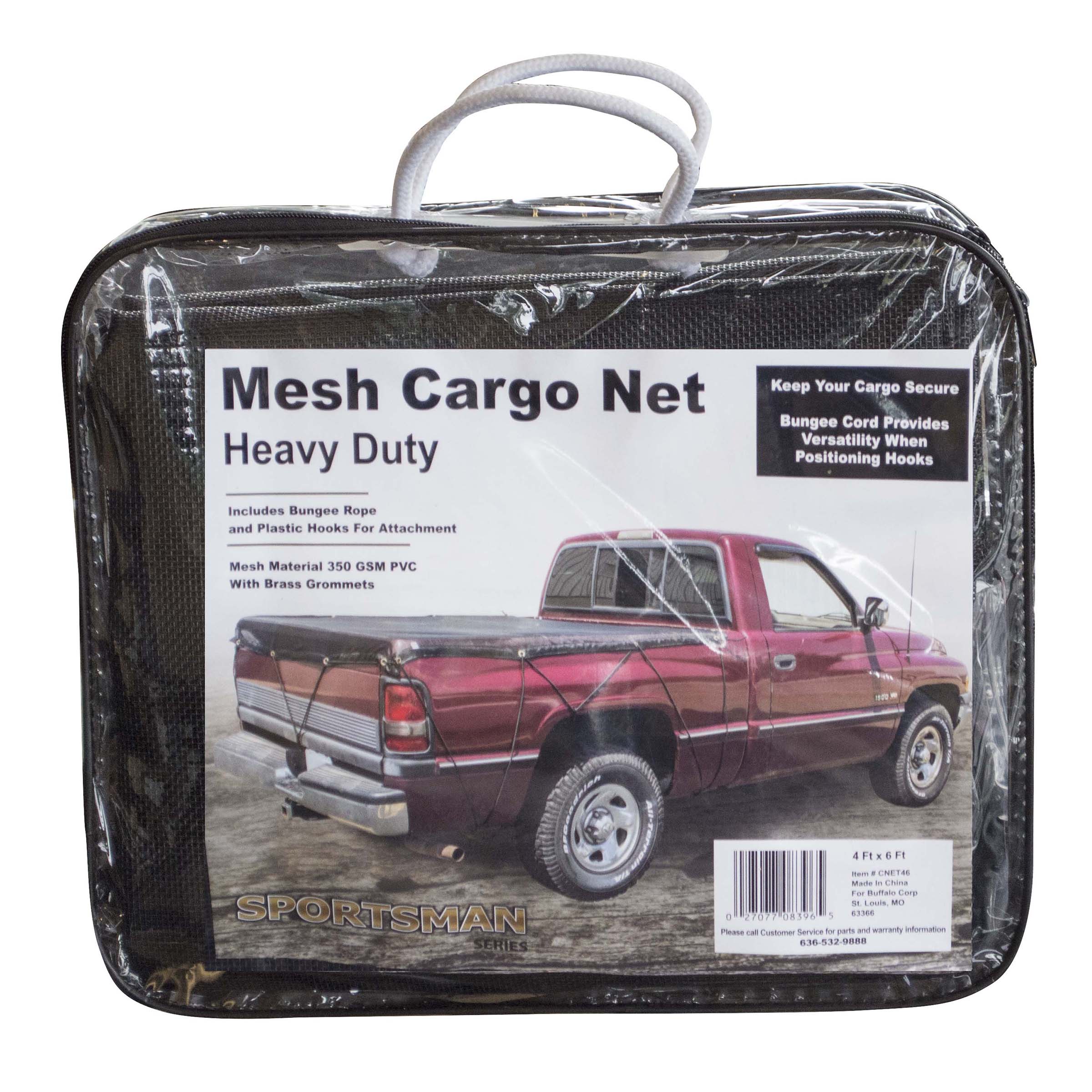 Heavy duty mesh truck bed cargo net cover 4 ft. x 6 ft 27077083965