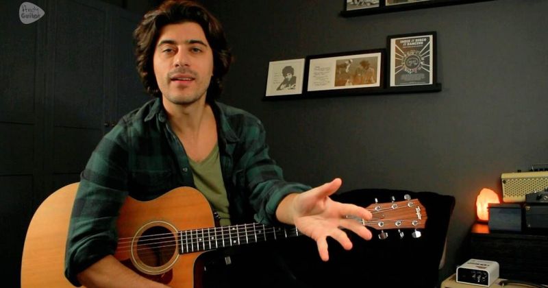 Learn The Open Strings Hub Guitar - Download Artistic Colorful Design | Retina