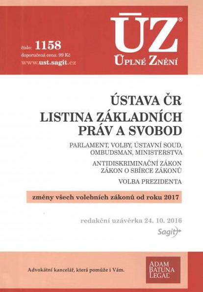 Uz 1158 Ustava Cr Listina Zakladnich Prav A Svobod Zbozi Cz