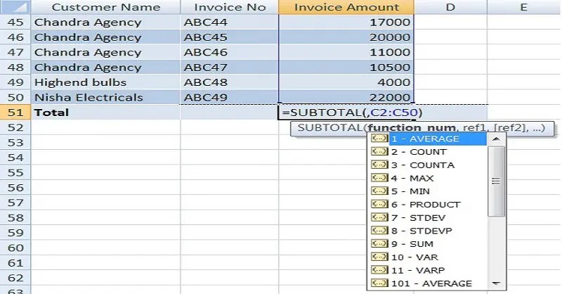 While working with excel, we are able to perform calculations that consider only visible rows by using key functions such as sumproduct, subtotal, offset, min . How To Sum Filtered Data Using Subtotal Function In Excel Exceldatapro