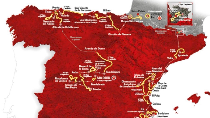 Vuelta 2021 Route Map - Vuelta a Espana Unveils Climbers' Route For 2019