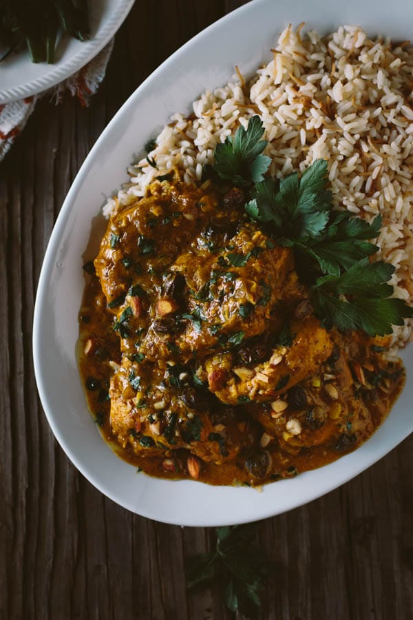 Slow cooker curried chicken breasts