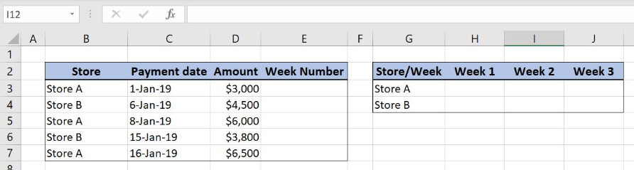 Except the above formula, you can also apply this formula: Excel Formula Sum By Week Number