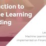 Introduction To Machine Learning For Trading Free Course By QuantInsti