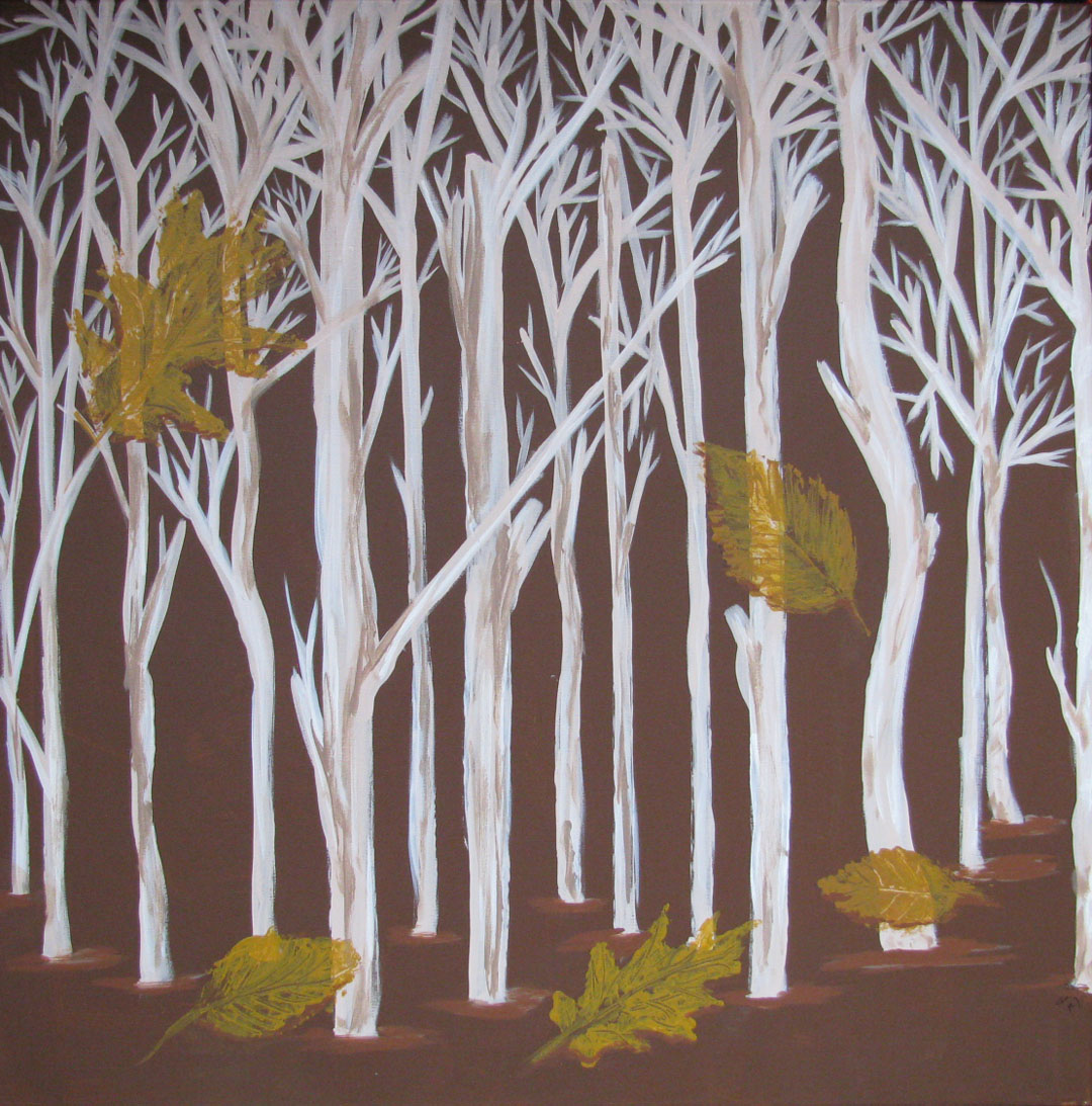 Birch Trees in the Fall