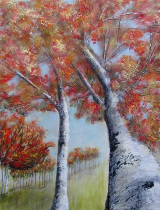 Fall From Below (Diptych)-SOLD