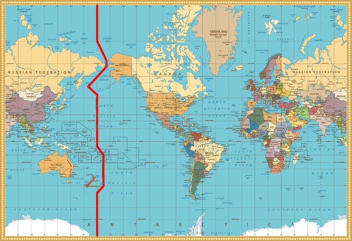 Time To Get In The Zone Educational Resources K12 Learning Earth Date Line 13119 