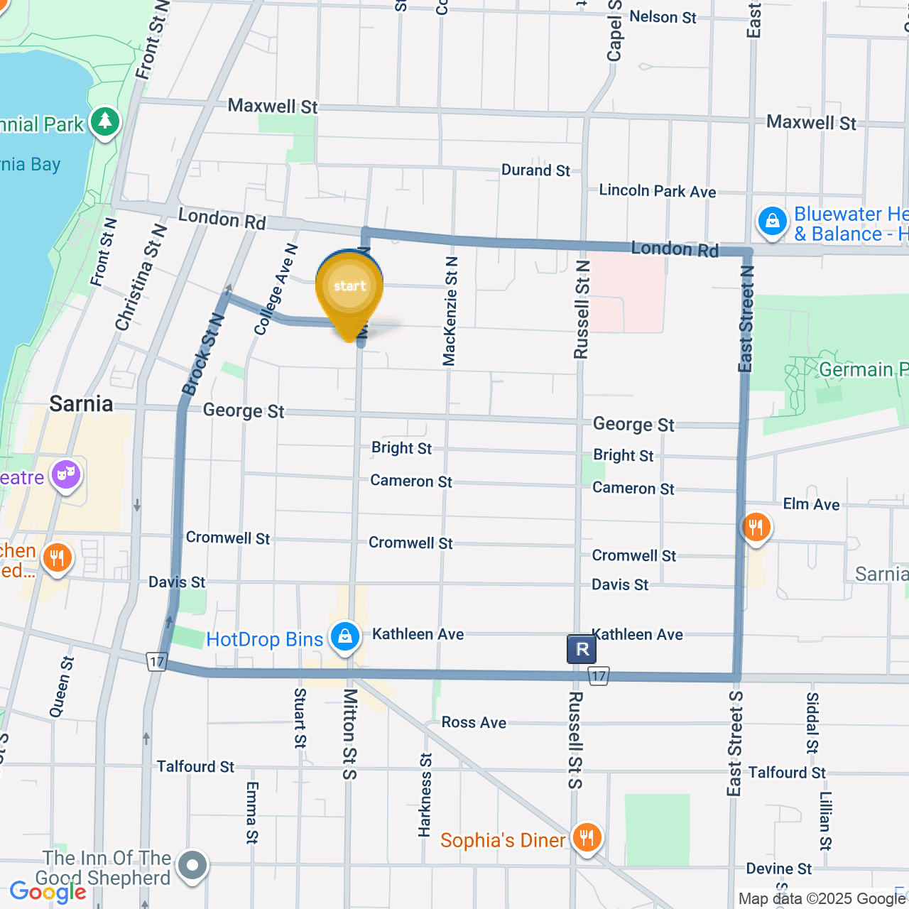 Sarnia Mitton Village 5km Map Coldest Night Of The Year 2026 Canada Map 5932 1761147483 
