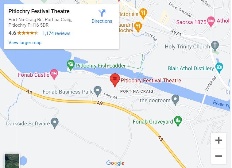 How To Get Here Pitlochry Festival Theatre Google Maps 