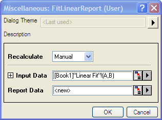 Help Online X Function X Function Reportdata Example