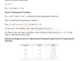 Inverse Trigonometry Formulas Jee