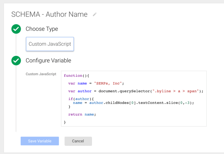 Using Google Tag Manager to Dynamically Generate