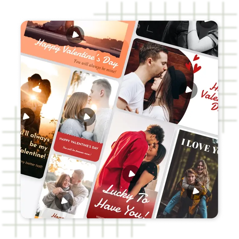 Valentine’s day video ecard & greeting video maker