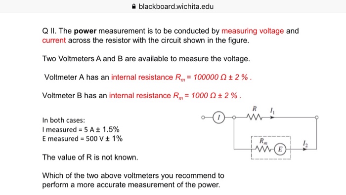 Solved The Power Measurement Is To Be Conducted By Measur