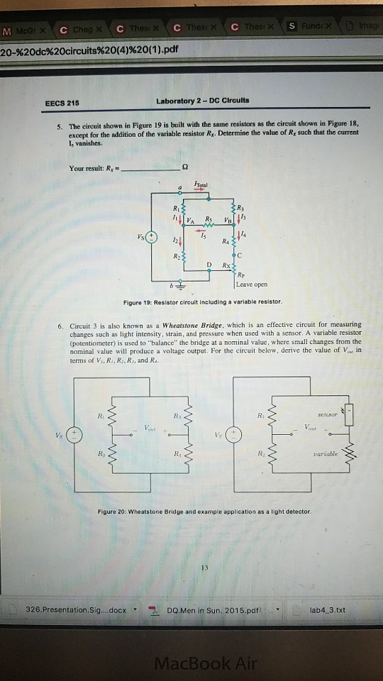 Solved Thesx Fund 20 20d0 20circuits 20 4 20 1 Pdf E