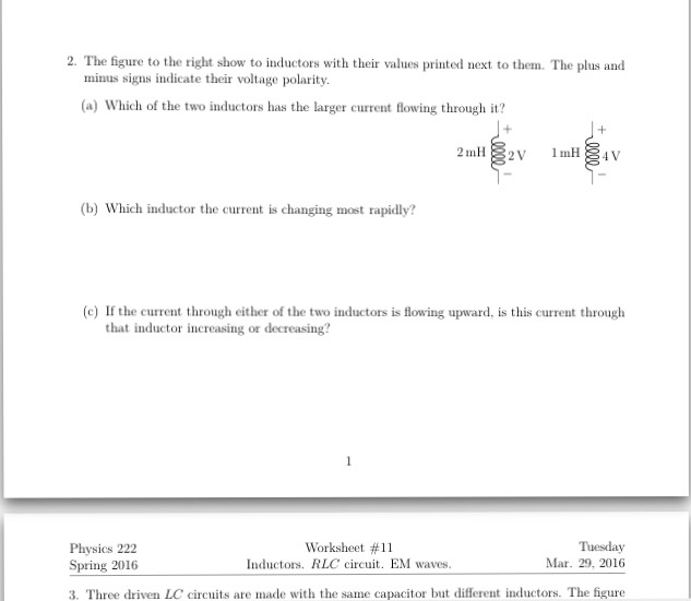 How Do Inductor And Capacitor Oppose Input Voltage Sources