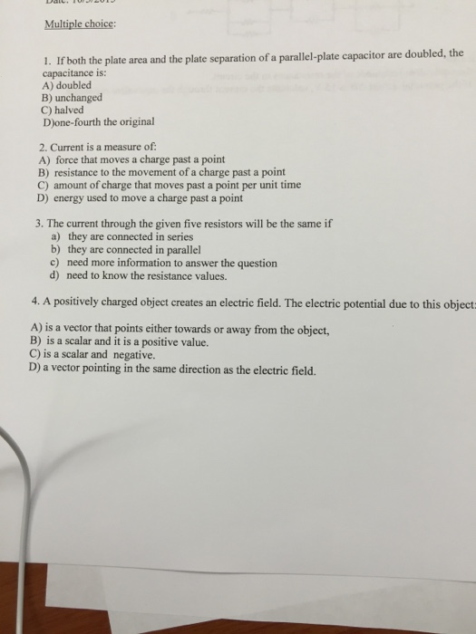 Solved If Both The Plate Area And The Plate Separation Of