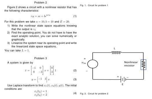 Solved Figure 2 Shows A Circuit With A Nonlinear Resistor