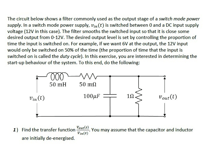 Solved The Circuit Below Shows A Filter Commonly Used As Solved The Circuit Below Shows A Filter Commonly Used As