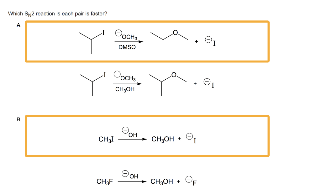 In The Following Pairs Of Halogen Pounds Which Would Undergo S N 2 Reaction Faster Hence out of the given pair CH3 CH 2 Br would undergo SN2 reaction faster.