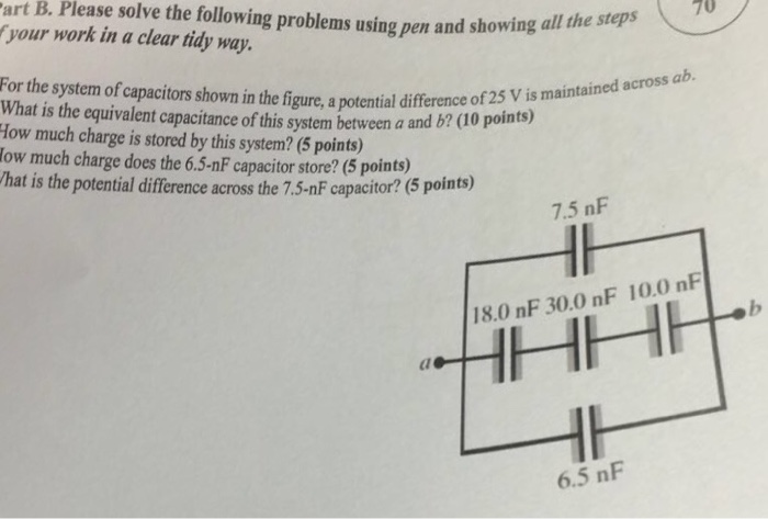 Solved For The System Of Capacitors Shown In The Figure