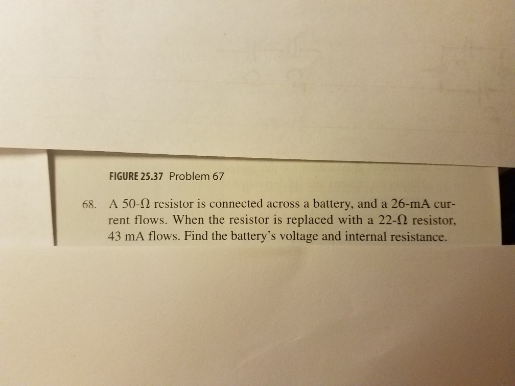 Solved Figure 25 37 Problem 67 A 50 W Resistor Is Connect