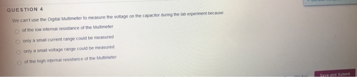Solved We Can T Use The Digital Multimeter To Measure The