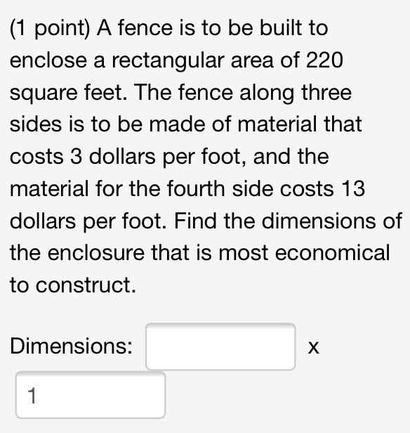 Elastic collisions occur when the colliding objects bounce off of each other. Solved: A Fence Is To Be Built To Enclose A Rectangular Ar... | Chegg.com