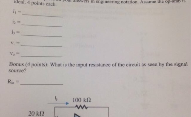 Solved For The Following Circuit, Assume That V_1 =1V And | Chegg.com