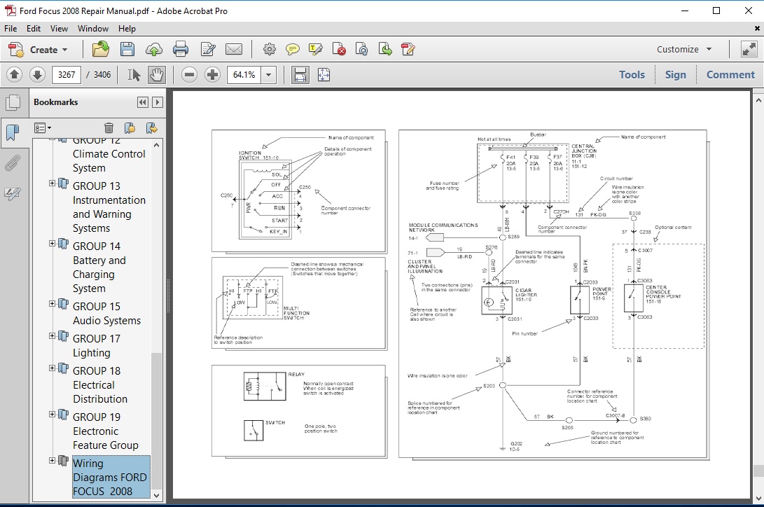 Removing a relay is simple once you locate it. Ford Focus 2008 Repair Manual Autoservicerepair