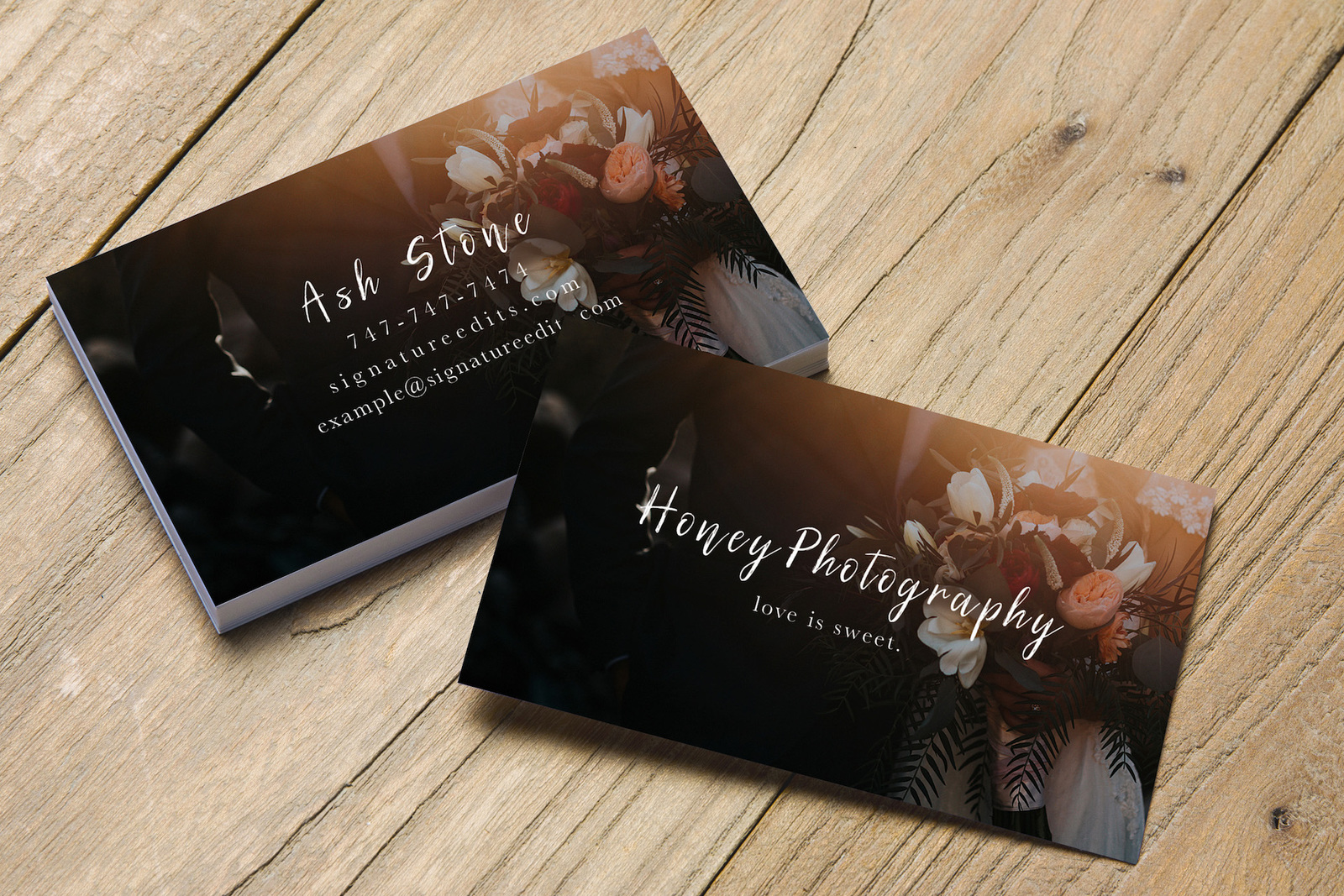 Honey Photography Business Card Template
