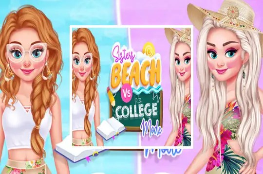 Juegos De Vestir A Elsa Y Anna En La Playa Gratis