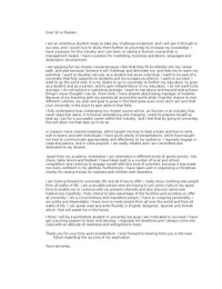 Motivation Letter Tourism And Management Motivation Letter Stuvia