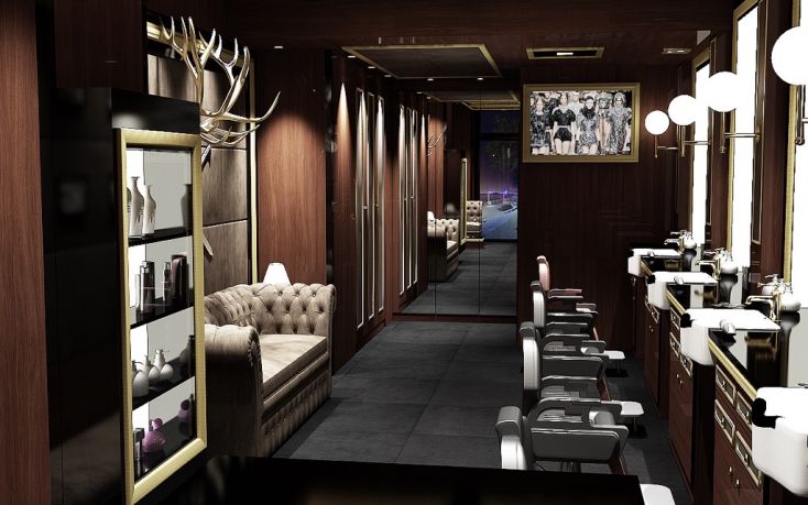 Elegant barber shop