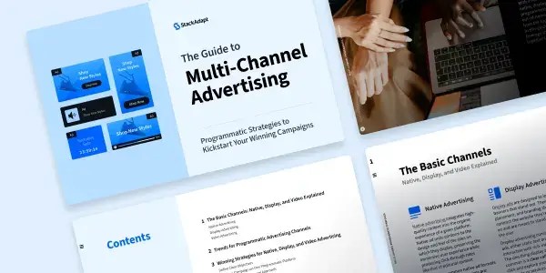 Cover design for multi-channel advertising guide