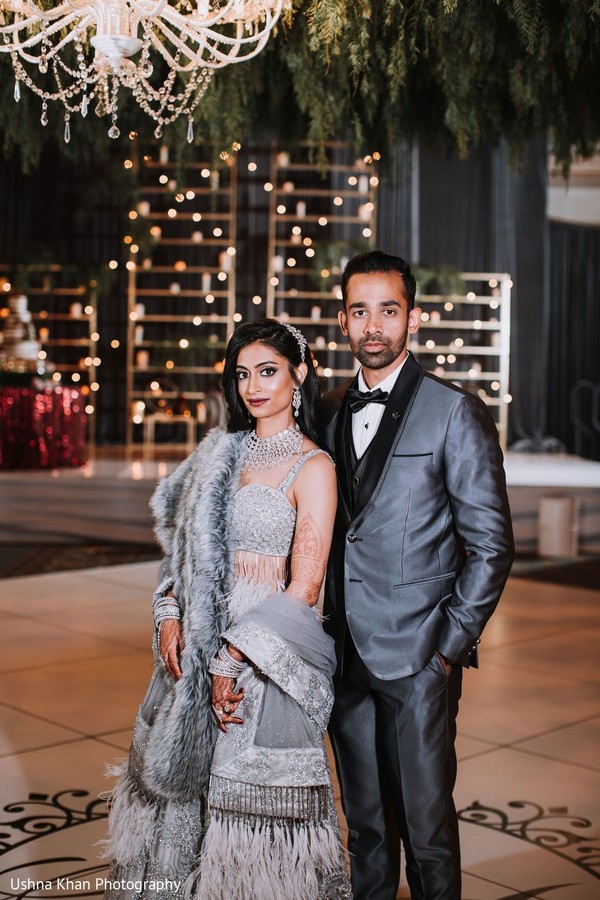 Elegant Indian Couple At Reception Photo Photo 240360
