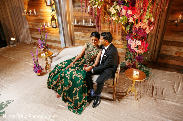 Charming Indian Couple In Reception Outfits Photo 99645
