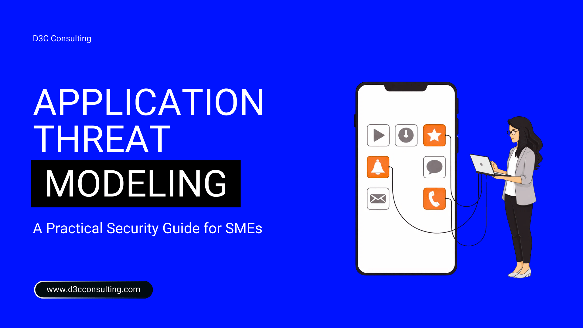 Application security threat modeling illustration