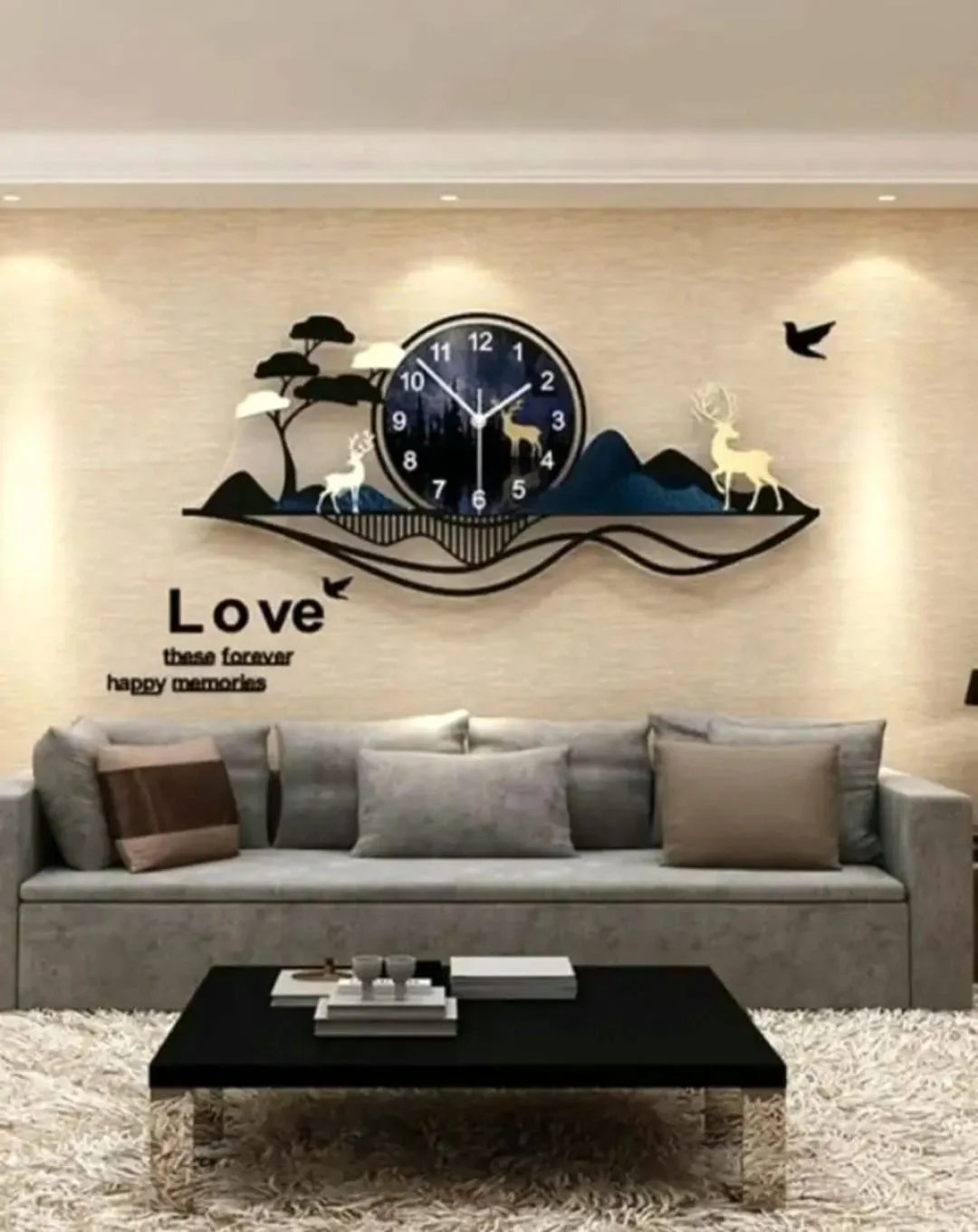 Wild Life Deer Forest Wall Clock