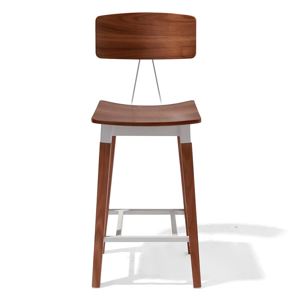 New Abbott Contemporary Wood Steel Barstool 30 Seat Height Bar Stool Chair Ebay