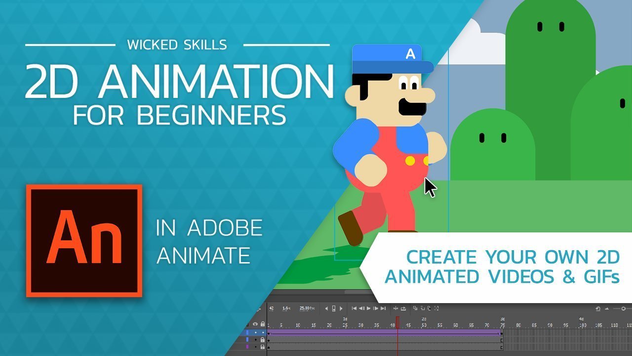 Online course: 2d animation for beginners with adobe animate from