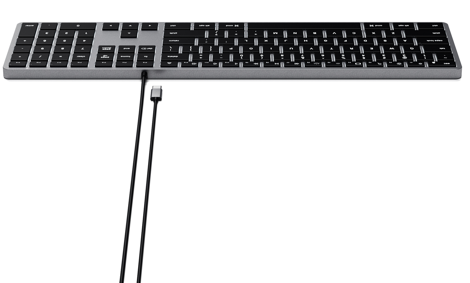 Satechi Slim W3 Wired Backlit Keyboard at Mighty Ape NZ.