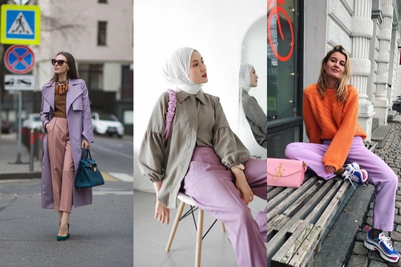 Ellenov sprei polos bahan katun adem murah warna lilac kombinasi unik. 7 Padu Padan Baju Lilac Untuk Kulit Kuning Langsat Womantalk