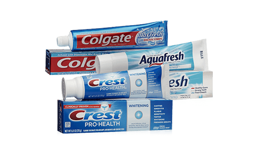 Get free toothpaste samples!