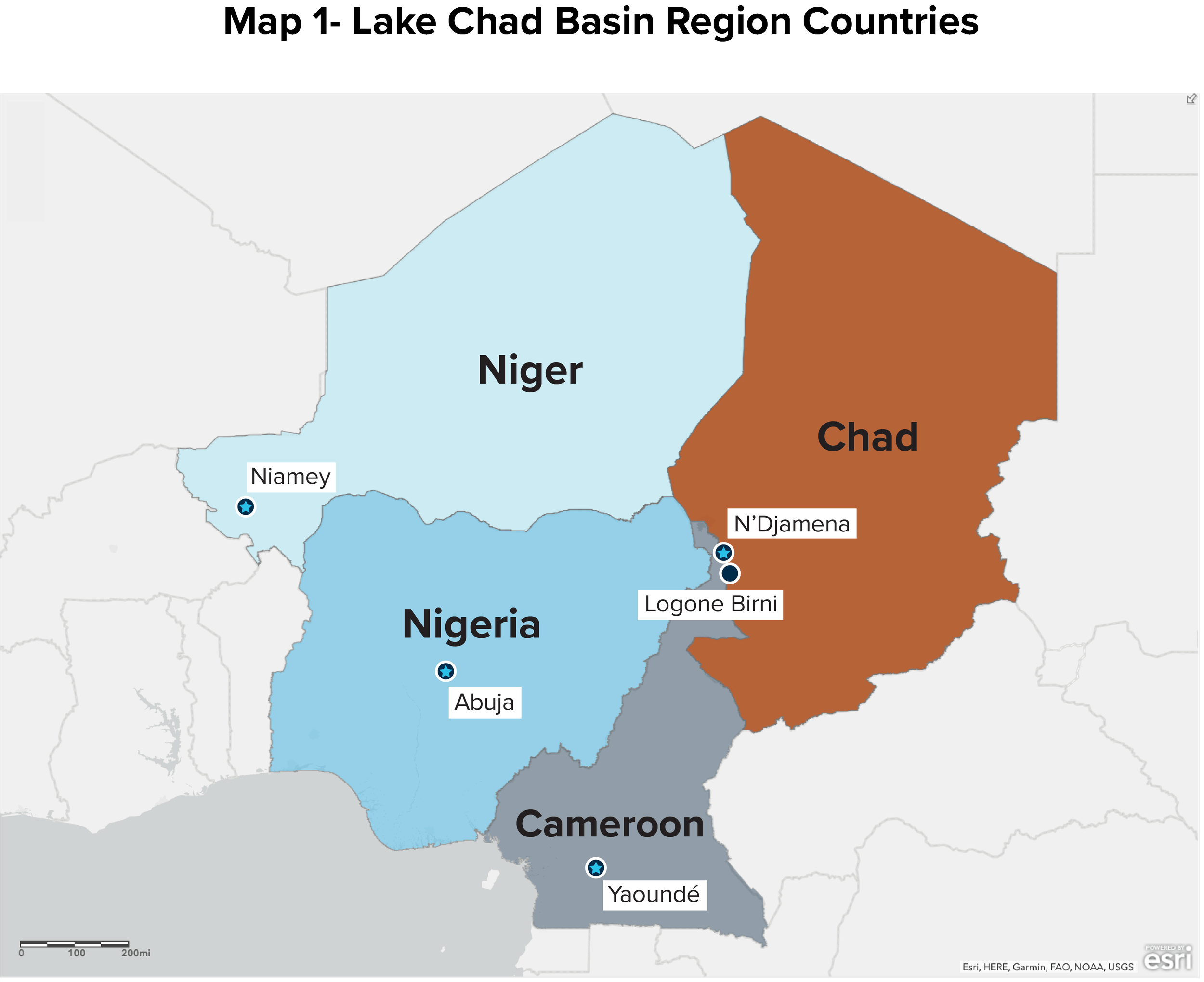 Lake Chad On Map Of Africa 