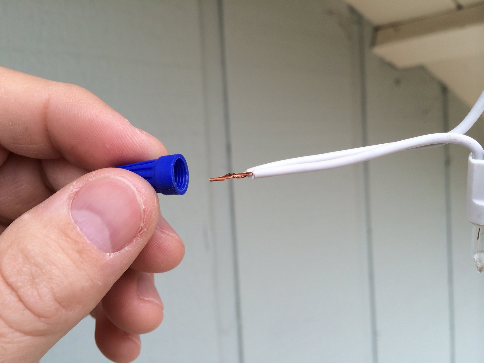 Christmas light wiring repair