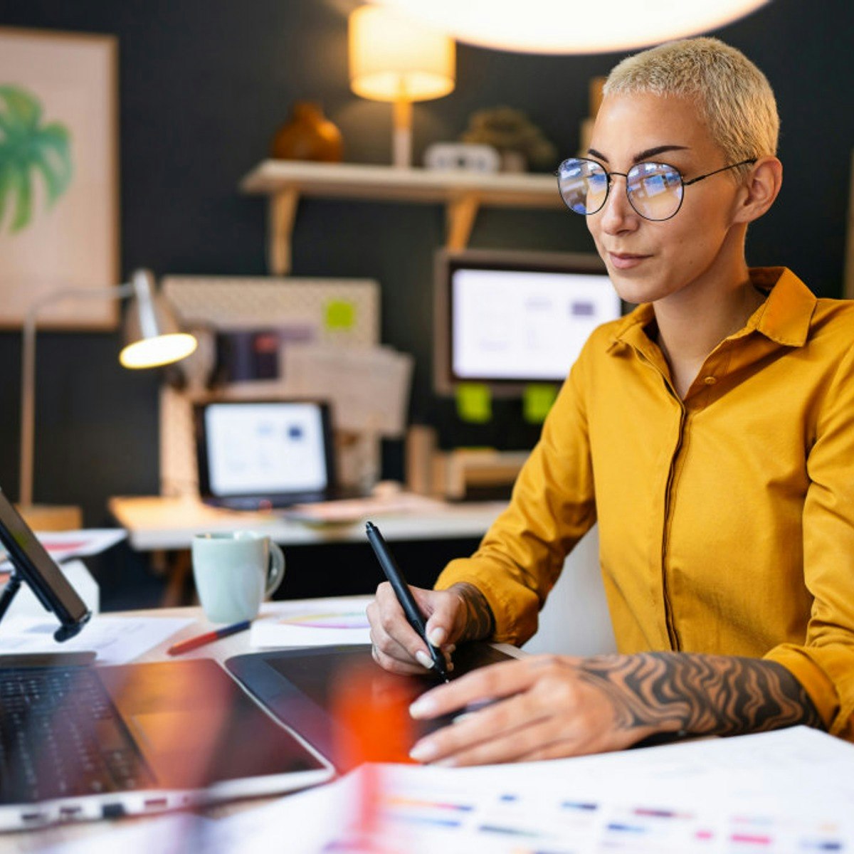 Designing User Experience - Full HD Light Illustrations for Desktop