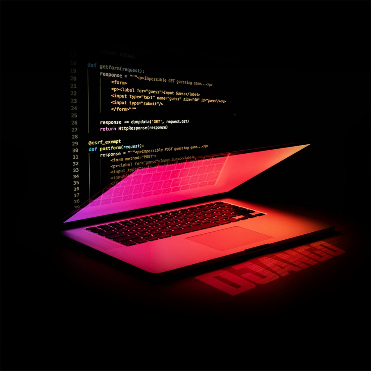 Django Web Framework Coursera - Elegant Geometric Illustration - Desktop