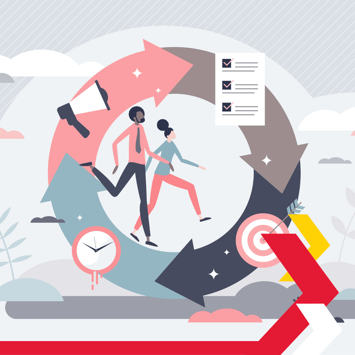 Value Stream Mapping Course - Elegant Light Wallpaper - 4K